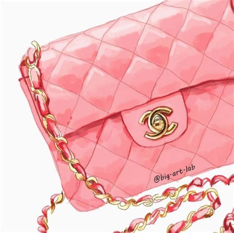 chanel bag illustration